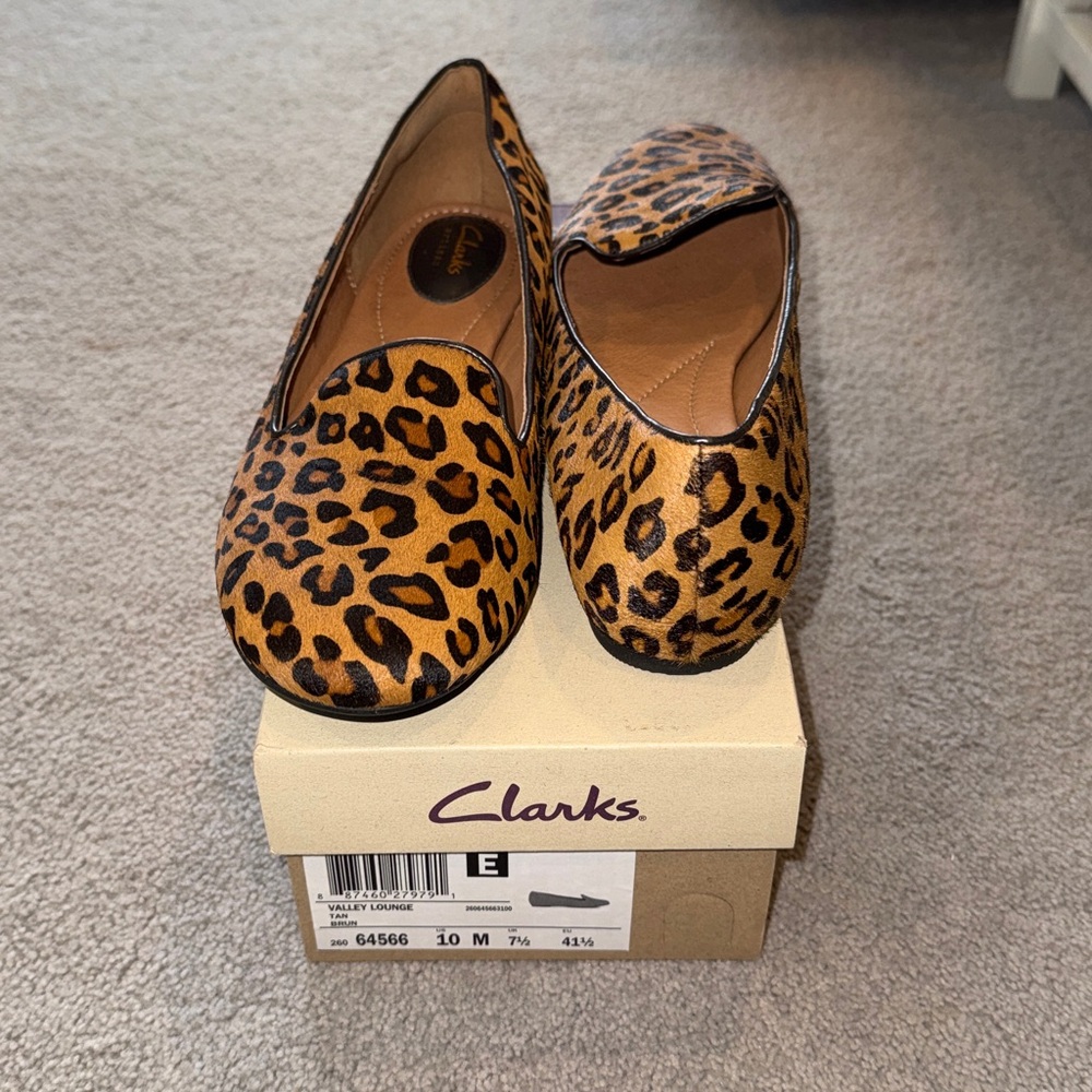 Clarks Women's Leopard Print Loafers